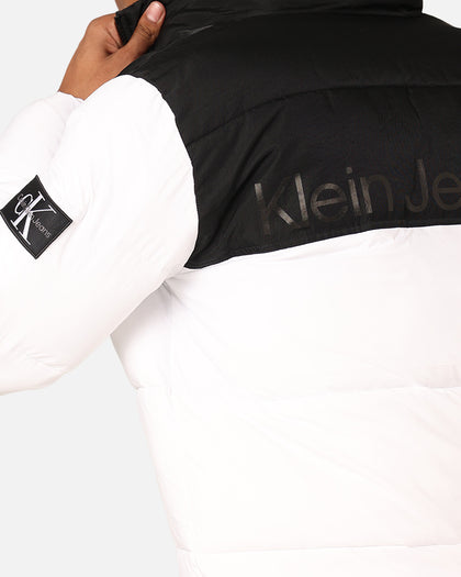 Calvin Klein Blocking Puffer Jacket Bright White