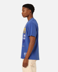 Mitchell & Ness Golden State Warriors Brush Off 2.0 T-Shirt Blue
