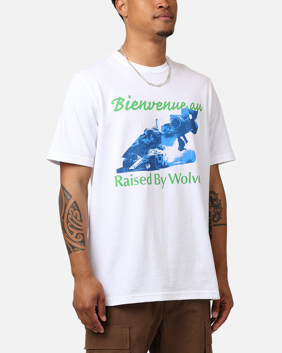 IMage T-Shirt Lupo Wolf Cult Uomo, Bianca, Taglia XL, 100% Cotone Oeko Tex, Prodotta In Italia