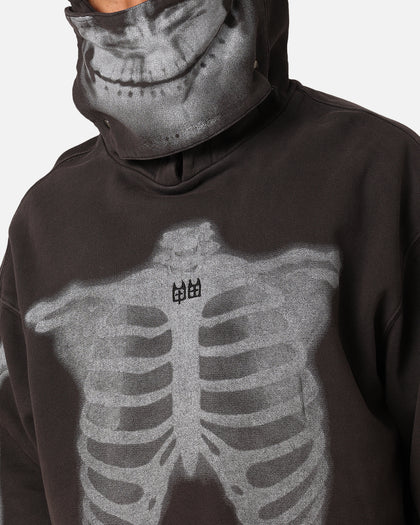 Ksubi X Trippie Redd Skeleton Biggie Hoodie Faded Black