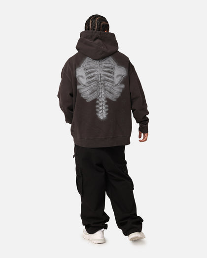 Ksubi X Trippie Redd Skeleton Biggie Hoodie Faded Black