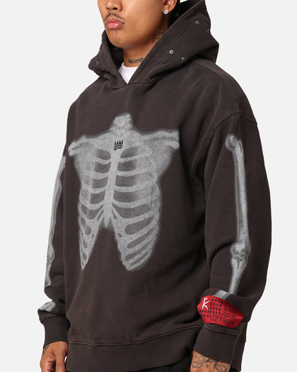 Ksubi X Trippie Redd Skeleton Biggie Hoodie Faded Black
