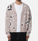 MNML Paisley Cardigan Sweater Taupe