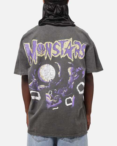 73Studio X Space Jam Monstars Heavyweight Vintage T-Shirt Black Wash