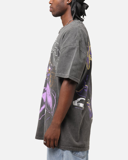 73Studio X Space Jam Monstars Heavyweight Vintage T-Shirt Black Wash