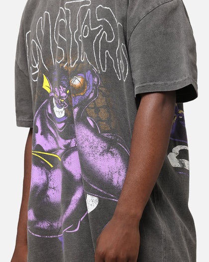 73Studio X Space Jam Monstars Heavyweight Vintage T-Shirt Black Wash
