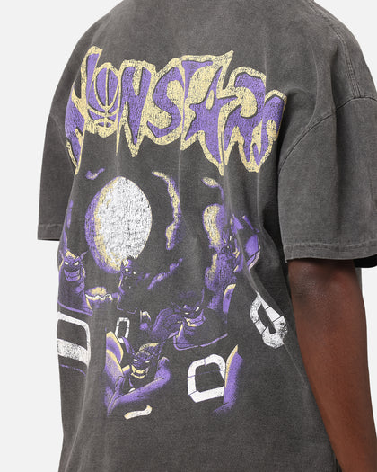 73Studio X Space Jam Monstars Heavyweight Vintage T-Shirt Black Wash