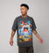 American Thrift X Looney Tunes Taz Motorcycles Heavyweight Vintage T-Shirt Black Wash