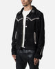MNML Suede Collared Jacket Black
