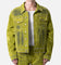 MNML Studded Suede Denim Jacket Green