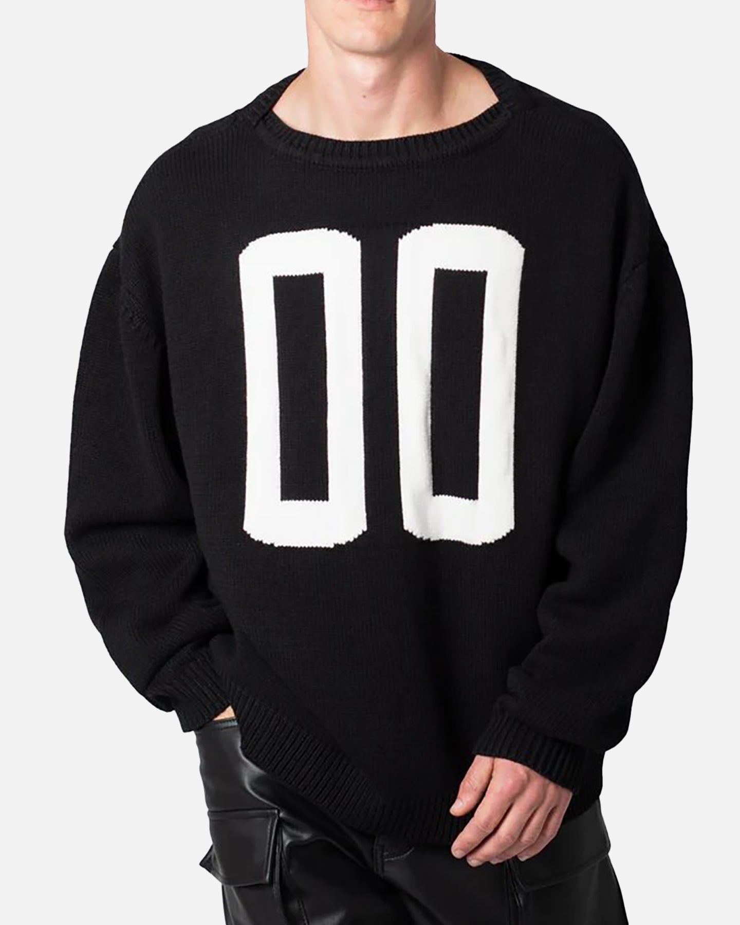 MNML Varsity Knit Sweater Black | Culture Kings US