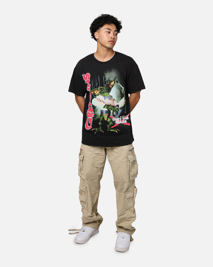 Goat Crew X Gremlins We're Back T-Shirt Black Wash