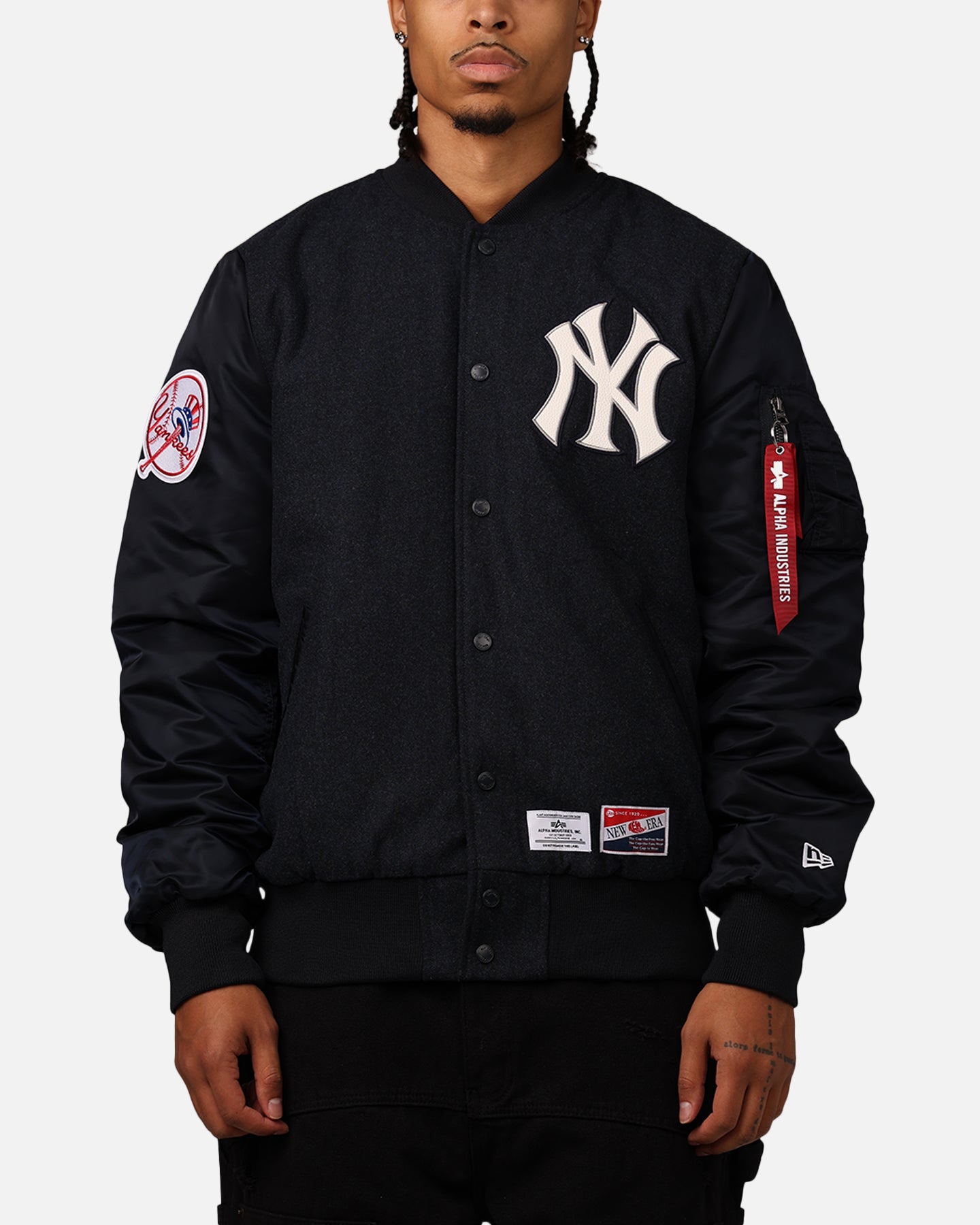 New Era New York Yankees Alpha Industries MA-1 Wool Varsity Jacket