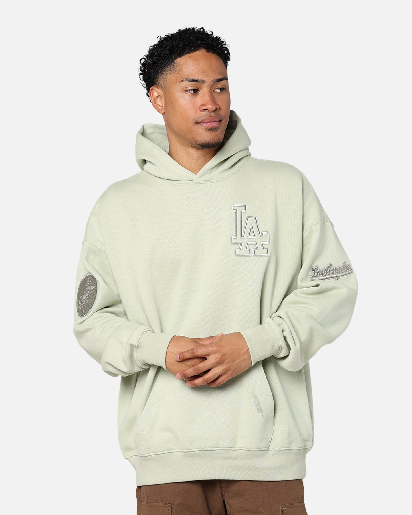 Pro Standard Los Angeles Dodgers Drop Shoulder Hoodie Moss