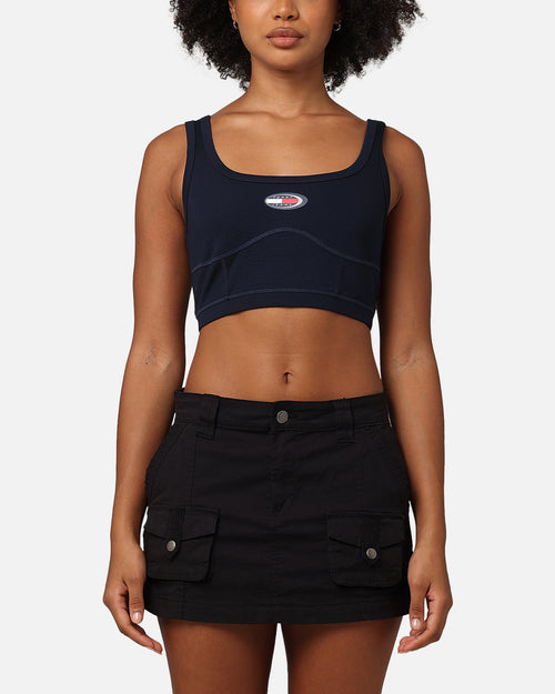 Tommy Jeans Women's Archive Bralette Crop Top Dark Night Navy