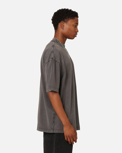 Culture Kings Oversized Blank T-Shirt Washed Charcoal