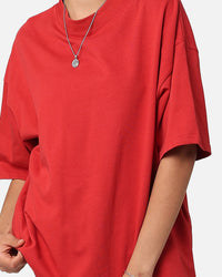 Culture Kings Oversized Blank T-Shirt Red