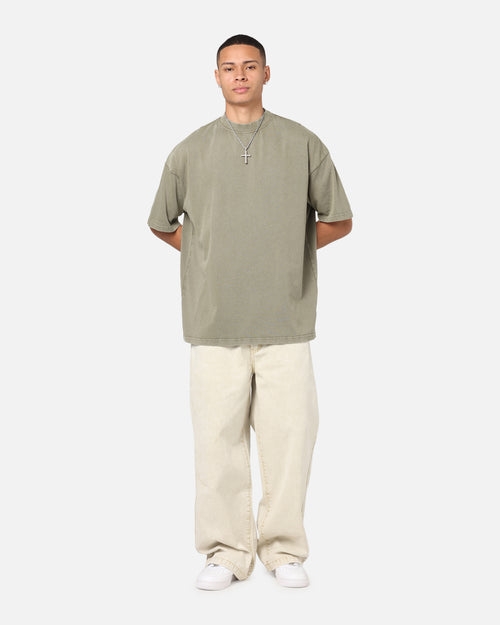 Culture Kings Oversized T-Shirt Vintage Khaki