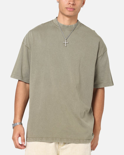 Culture Kings Oversized T-Shirt Vintage Khaki