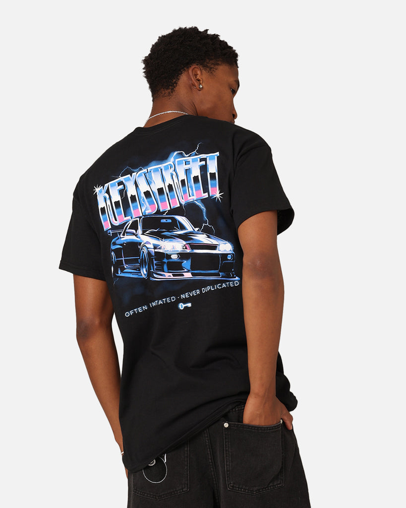 Key Street Air Brushed T-Shirt Black | Culture Kings US