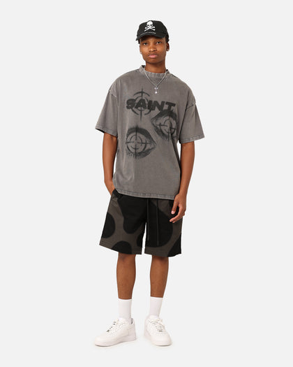 Saint Morta Save My Soul T-Shirt Washed Charcoal