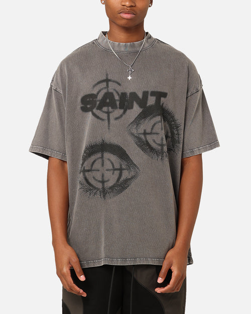 Saint Morta Save My Soul T-Shirt Washed Charcoal