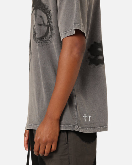 Saint Morta Save My Soul T-Shirt Washed Charcoal