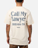 Market Call My Lawyer T-Shirt Ecru