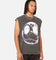Goat Crew X The Nightmare Before Christmas Jack Skellington Heavyweight Vintage Muscle T-Shirt Black Wash