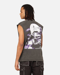 Goat Crew X The Nightmare Before Christmas Jack Skellington Heavyweight Vintage Muscle T-Shirt Black Wash