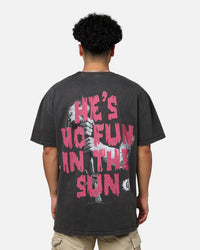 73Studio X Goosebumps Abominable Snowman Heavyweight T-Shirt Black Wash