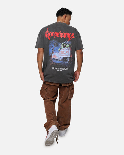 73Studio X Goosebumps Horrorland Heavyweight T-Shirt Black Wash