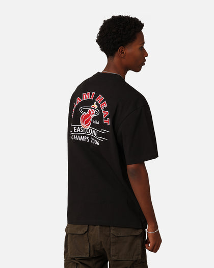 Mitchell & Ness Miami Heat Arch T-Shirt Faded Black