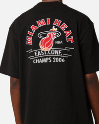 Mitchell & Ness Miami Heat Arch T-Shirt Faded Black