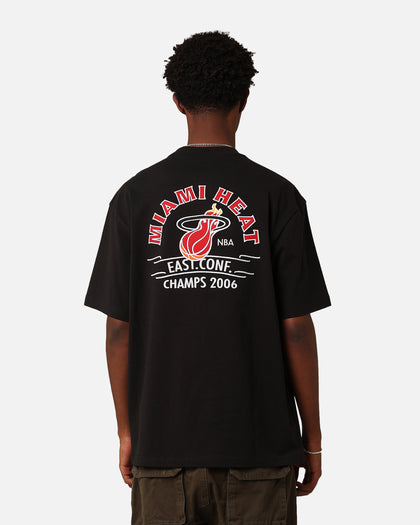 Mitchell & Ness Miami Heat Arch T-Shirt Faded Black