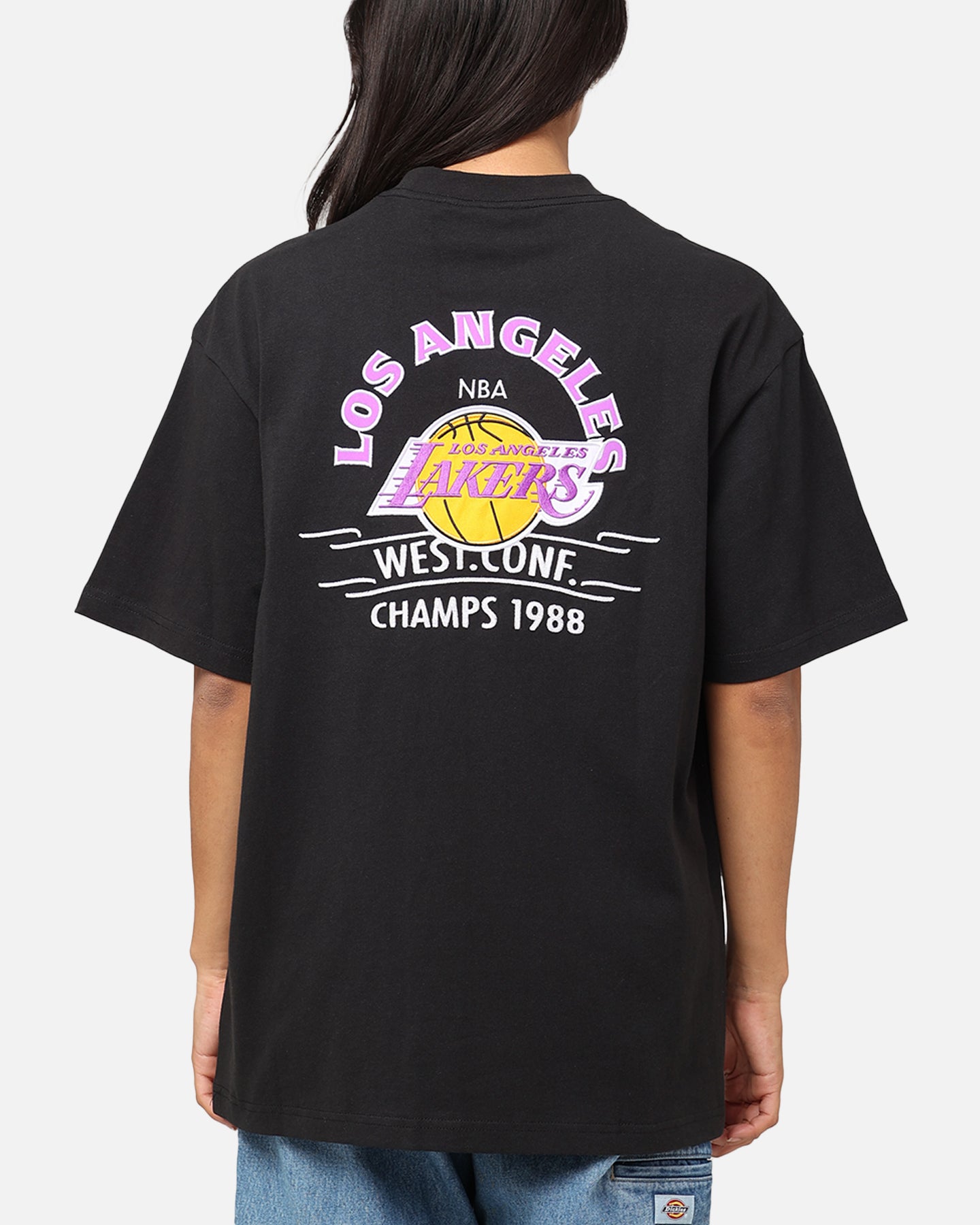 Mitchell & Ness Los Angeles Lakers Arch T-Shirt Faded Black