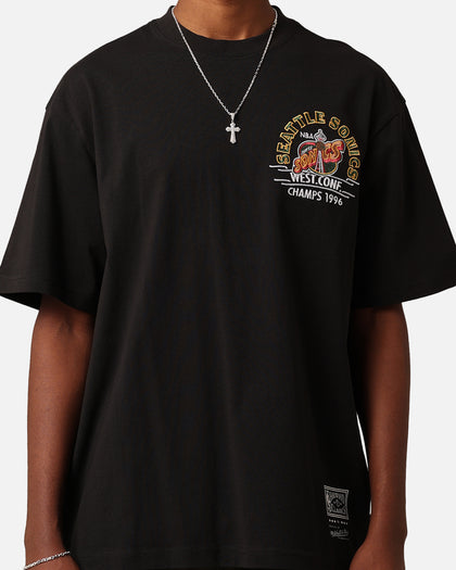 Mitchell & Ness Seattle Sonics Arch T-Shirt Faded Black
