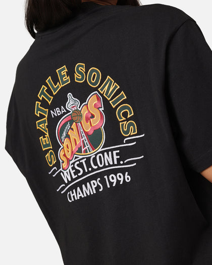 Mitchell & Ness Seattle Sonics Arch T-Shirt Faded Black