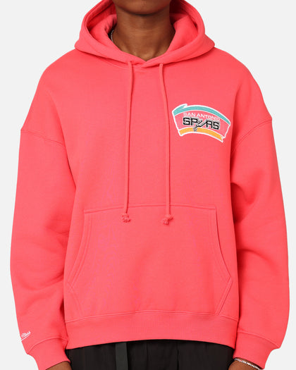 Mitchell & Ness San Antonio Spurs Basketball Hoodie Pepper Pink