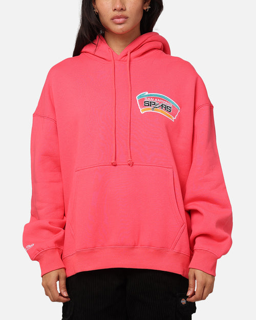 Mitchell & Ness San Antonio Spurs Basketball Hoodie Pepper Pink