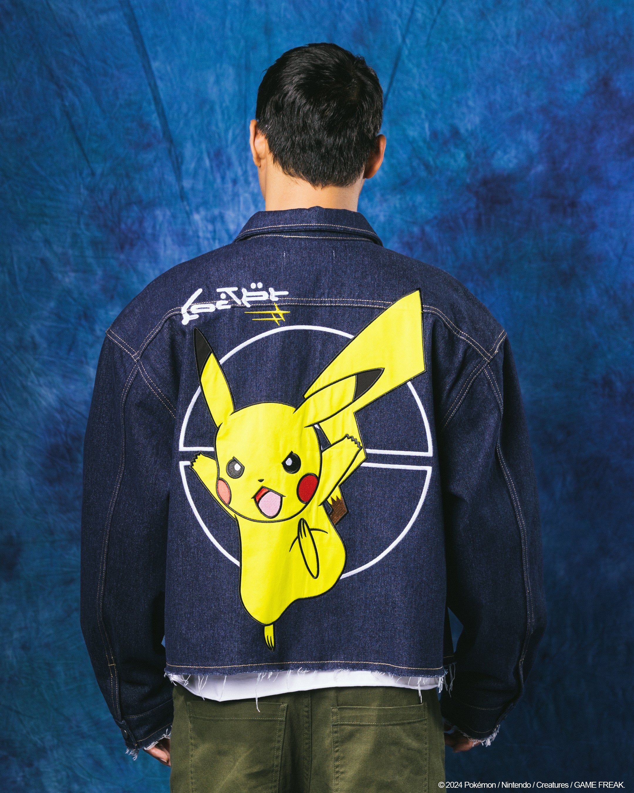 Pokémon By Loiter Pikachu Denim Jacket Indigo | Culture Kings US