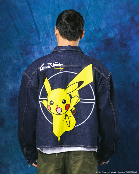 Pokémon By Loiter Pikachu Denim Jacket Indigo | Culture Kings US