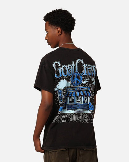 Goat Crew Design Studios Peace T-Shirt Black Wash