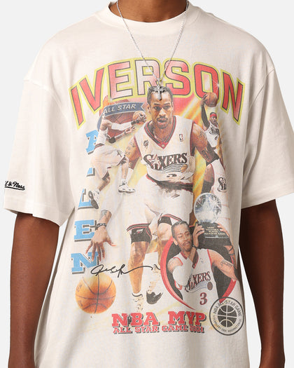 Mitchell & Ness All Star Game 2001 Allen Iverson MVP Player T-Shirt Vintage White