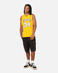 Mitchell & Ness Los Angeles Lakers Shaquille O'Neal '99-00 Home Swing Jersey Yellow