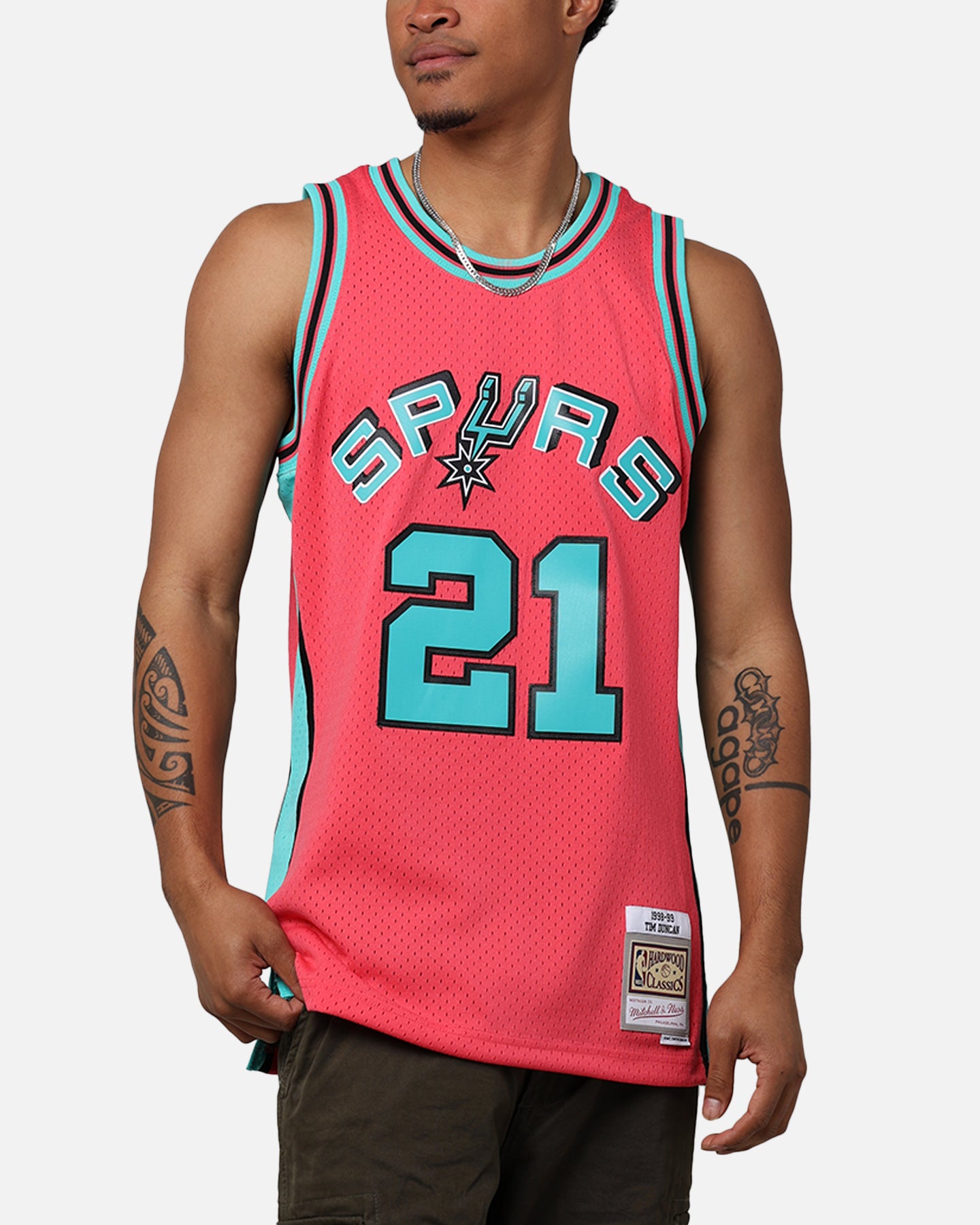 Mitchell & Ness San Antonio Spurs Tim Duncan 'Spurs 2014 Champs