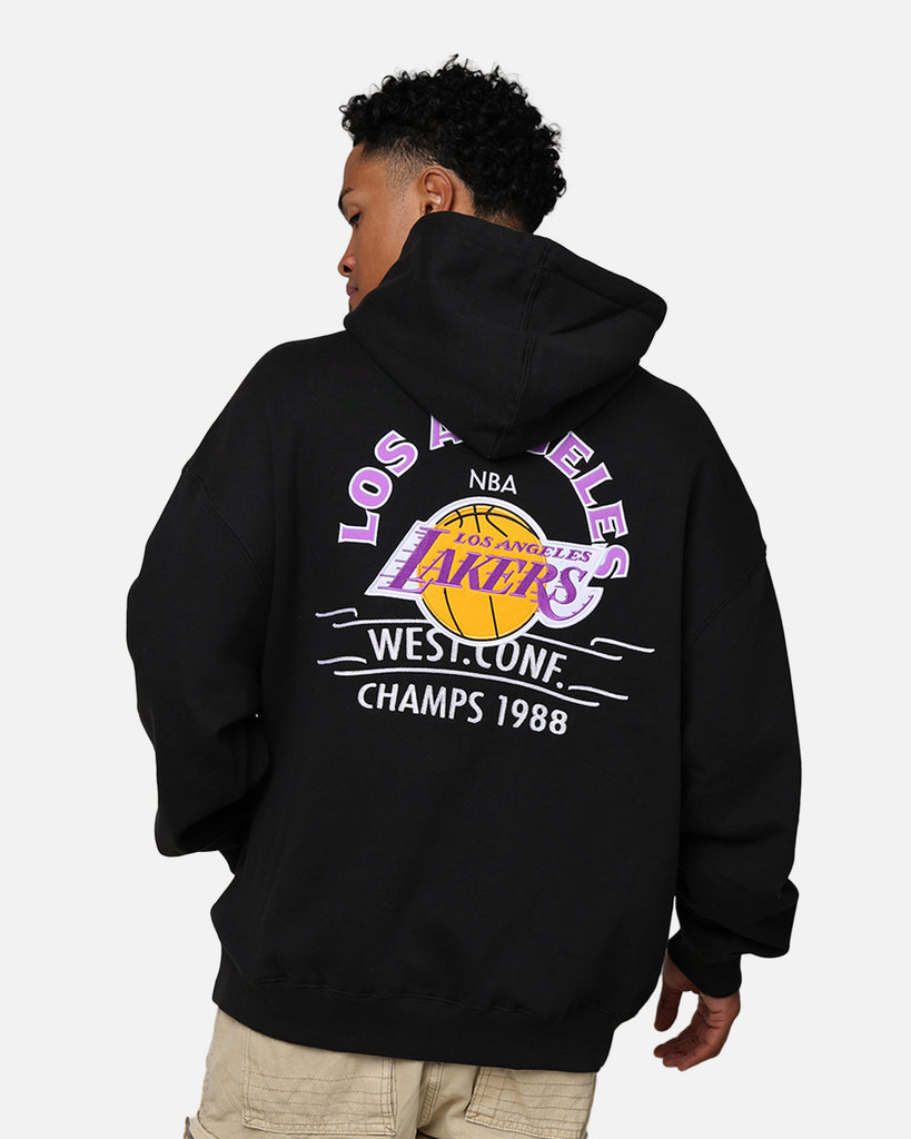 mens black lakers hoodie