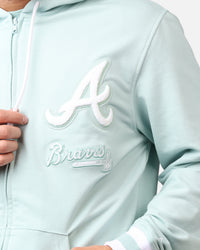 New Era Atlanta Braves 'Logo Select Mint' Full Zip Hoodie Mint/White
