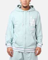 New Era Los Angeles Dodgers 'Logo Select Mint' Full Zip Hoodie Mint/White