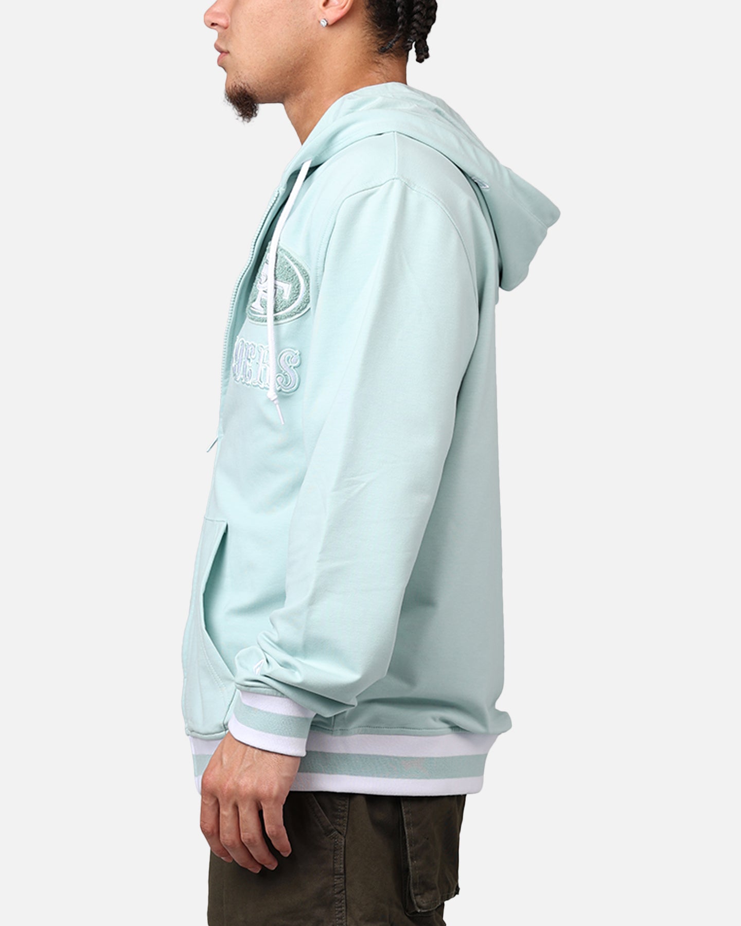 New Era San Francisco 49ers 'Logo Select Mint' Full Zip Hoodie
